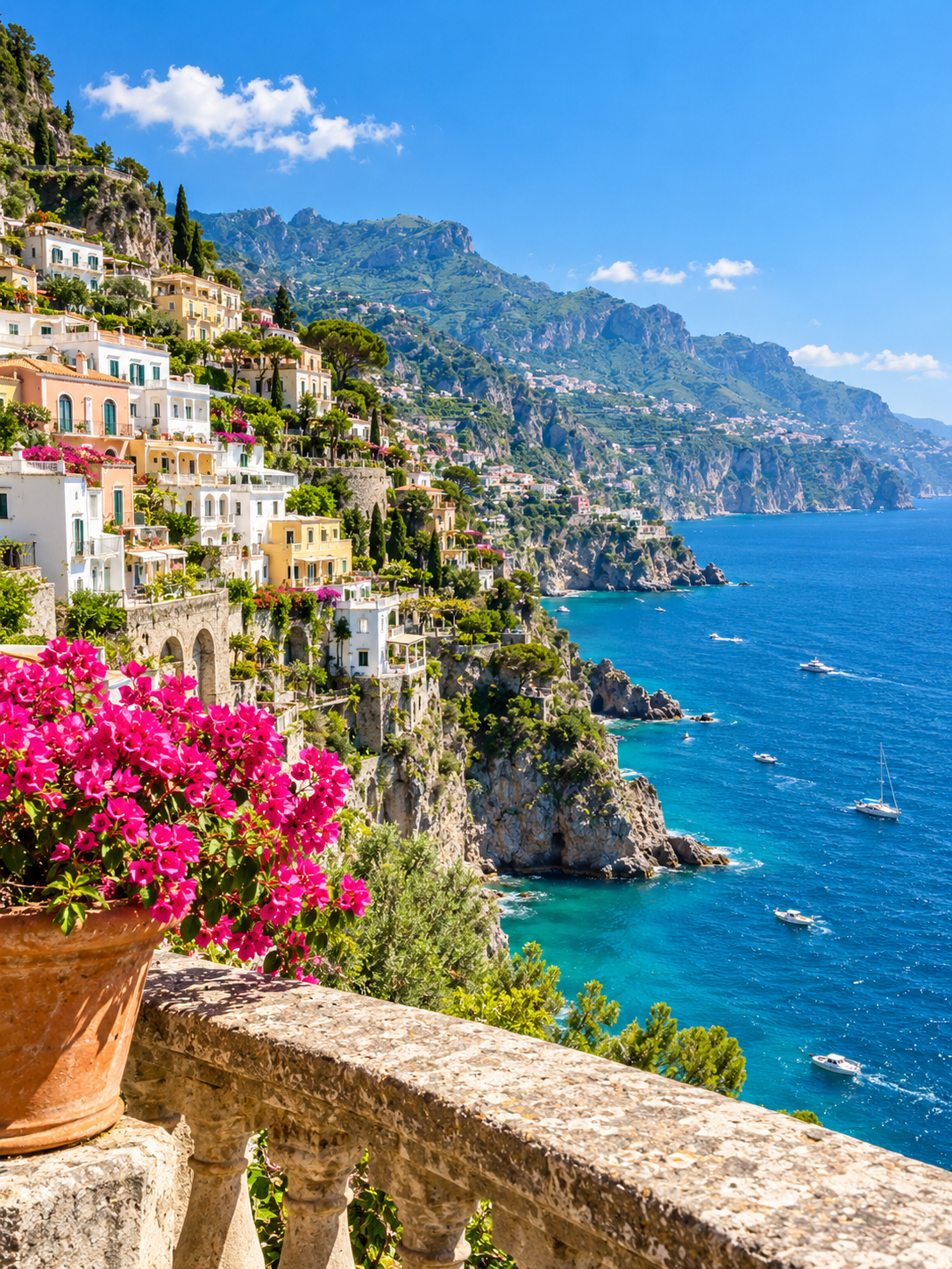 Illustrative coastal village photo